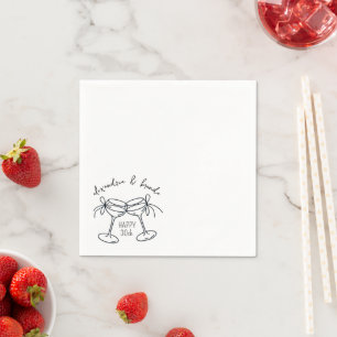 Serviette En Papier Arcs de naissance Champagne