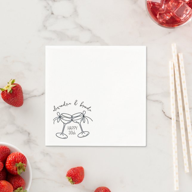 Serviette En Papier Arcs de naissance en Champagne (En situation)