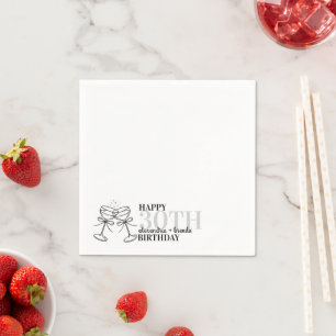 Serviette En Papier Arcs de naissance Martini