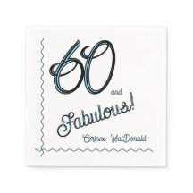 Arctic Blue Sixty and Fabulous 60th Birthday Party