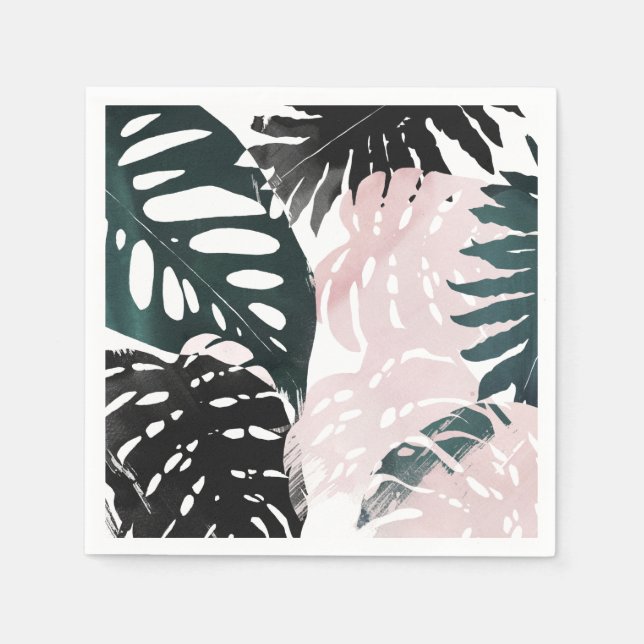 Serviette En Papier Arêtes de palme Paradise (Devant)