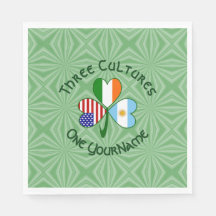 Argentine Irlande USA Shamrock Drapeau Personnalis