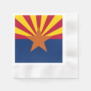 Serviette En Papier Arizona Drapeau : Réglage de Star Sun, État du cui