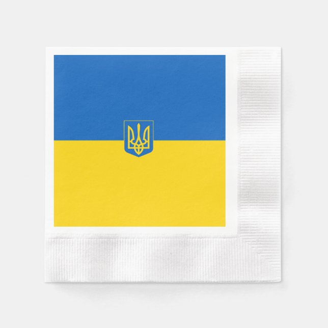 Serviette En Papier Armoiries de l'Ukraine (Devant)