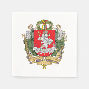 Serviette En Papier Armoiries de Vilnius, Lituanie serviettes