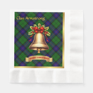 Serviette En Papier Armstrong personnalisé Tartan Noël