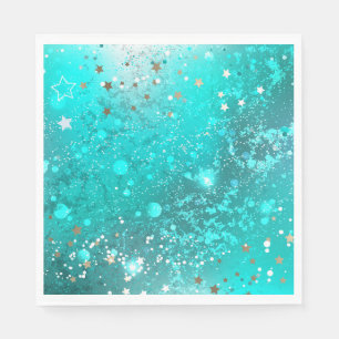 Serviette En Papier Arrière - plan à huile Turquoise de la menthe