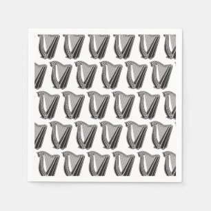 Serviette En Papier Arrière - plan de l'icône Harp