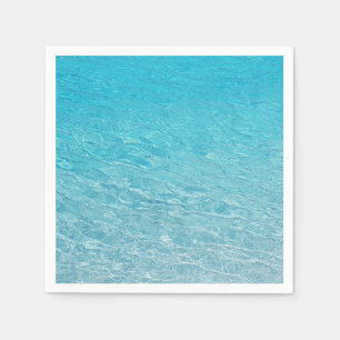 Serviette En Papier Arrière - plan de mer bleu clair et calme