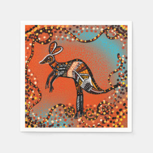 SERVIETTE EN PAPIER ART AUSTRALIE           