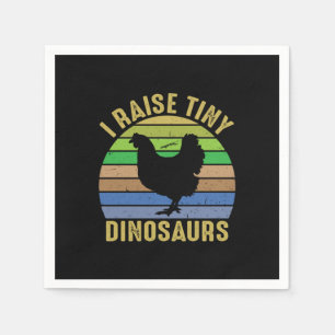 Serviette En Papier Art de poulet je fais grandir des tout petits dino
