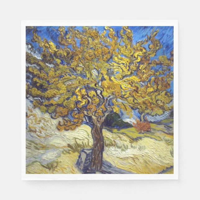 Serviette En Papier Art de Van Gogh Mulberry Tree (Devant)