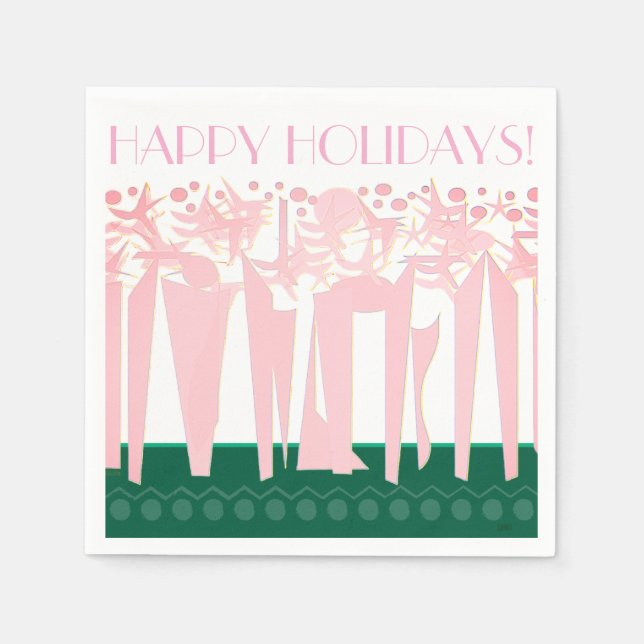 SERVIETTE EN PAPIER ART DÉO (Devant)