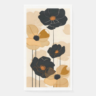 Serviette En Papier Art Floral Moderne Impression