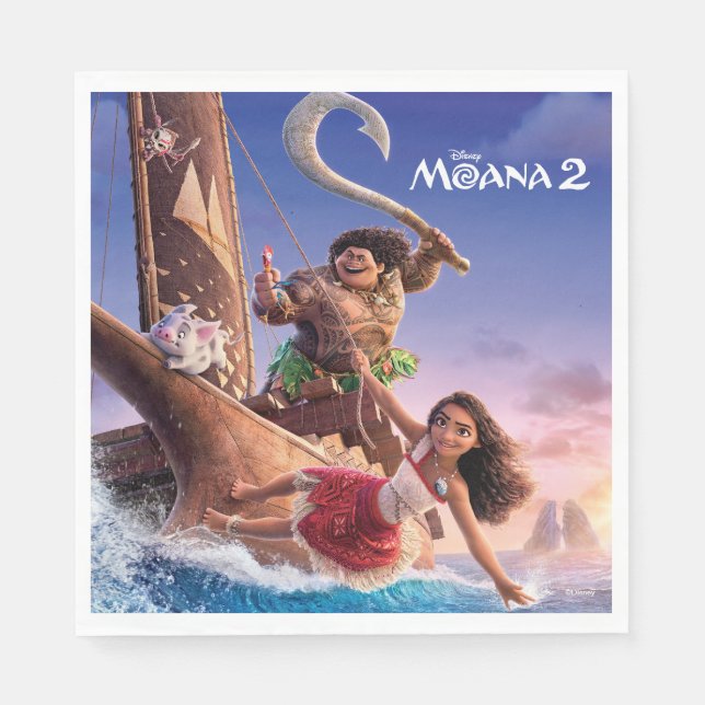 Serviette En Papier Art Théâtral Moana 2 (Devant)