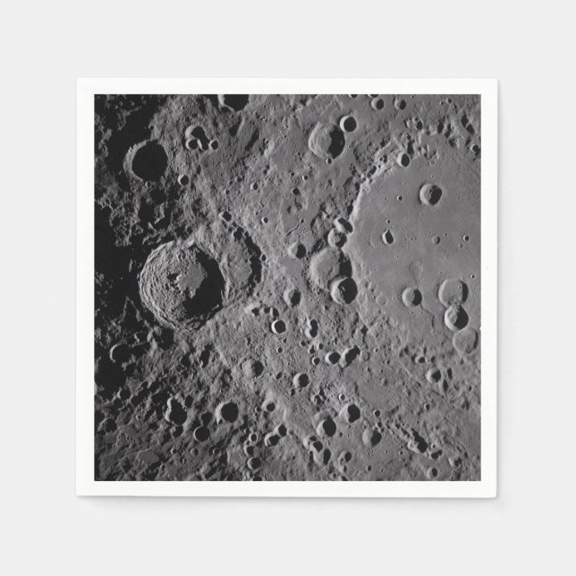 Serviette En Papier Artemis II Lunar Craters (Devant)