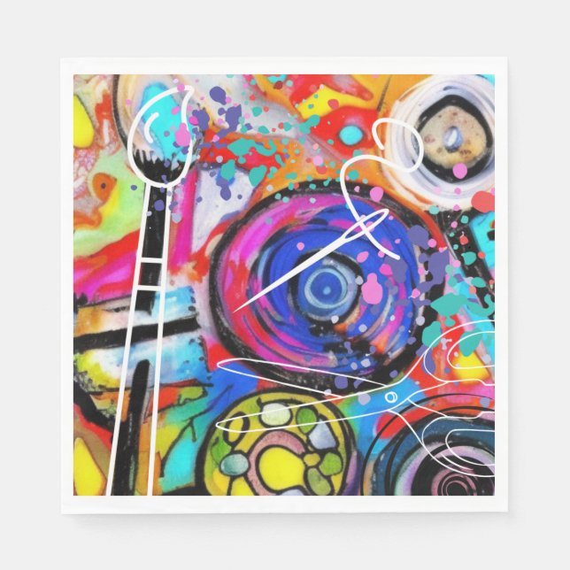 Serviette En Papier Arts et artisanat (Devant)