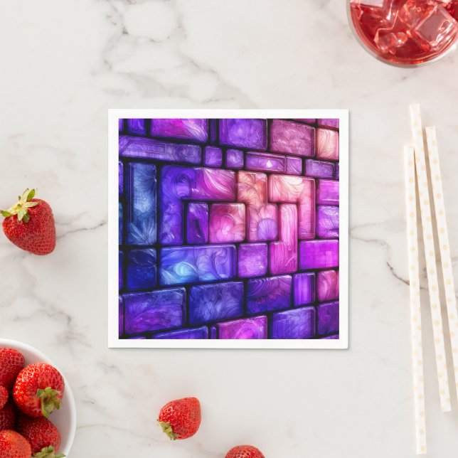 Serviette En Papier Artsy (En situation)