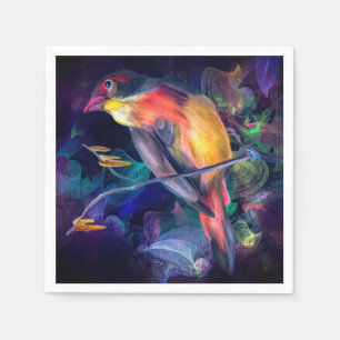 Serviette En Papier Artsy Bird