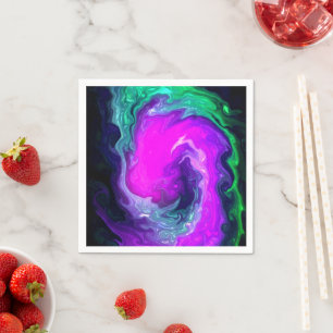 Serviette En Papier Artsy Swirls