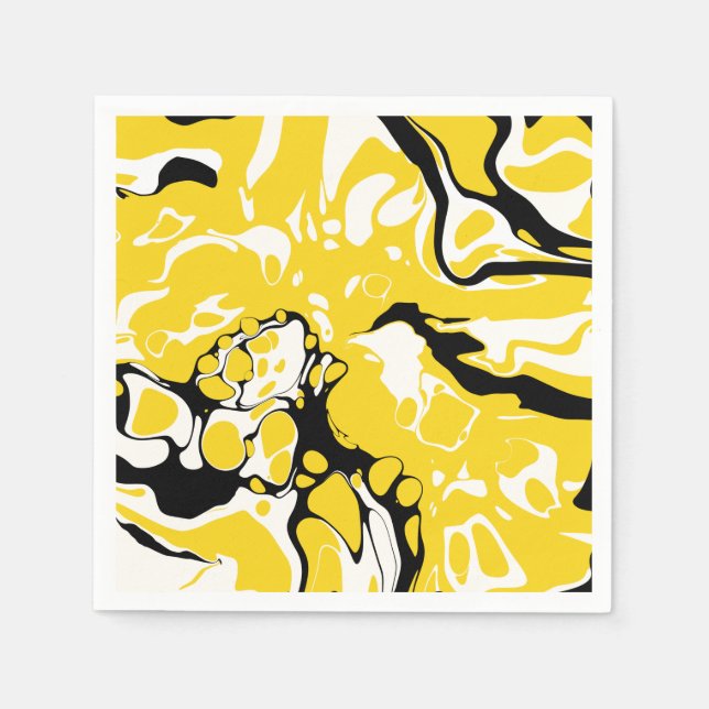 Serviette En Papier Asher - Liquify Abstraction (Devant)