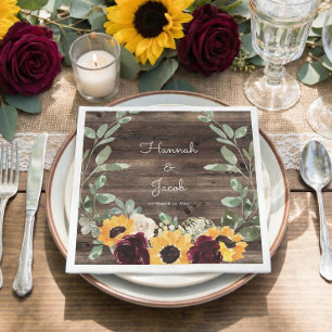 Serviette En Papier Assiette en papier pour mariage en bois de tournes