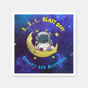 Serviette En Papier Astronaut & Lune