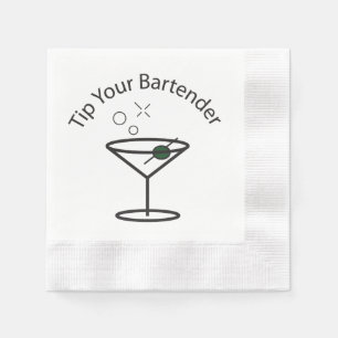 Serviette En Papier Astuce ton barman temps de fête