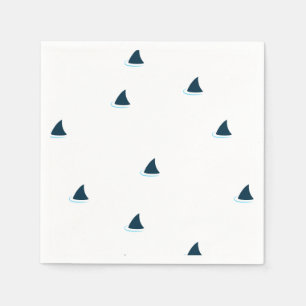 Serviette En Papier Attention aux requins ! serviettes