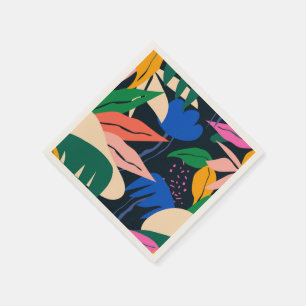 Serviette En Papier Attention motif tropical Getter