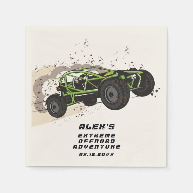 Serviette En Papier ATV UTV Offroad Adventure Extreme Sports Car Club (Devant)