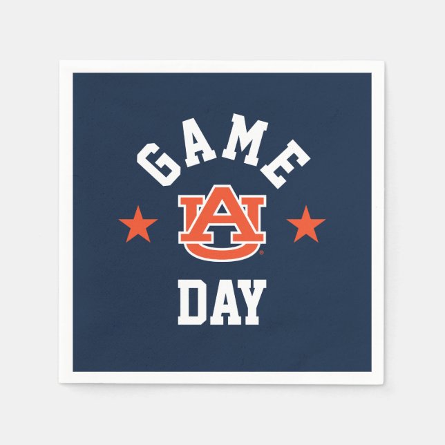 Serviette En Papier Auburn University Jeu Day (Devant)