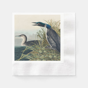 Serviette En Papier Audubon Bird Loon Diver Classic