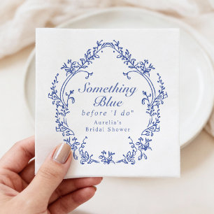Serviette En Papier AURELIA Chinoiserie Something Blue Baby Shower de