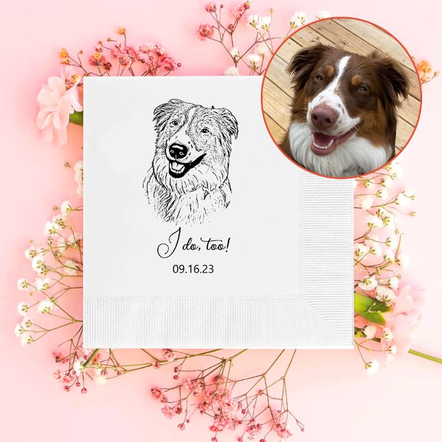 Serviette En Papier Aussie Chien Personnalisé Je Fais Aussi (Créateur téléchargé)