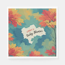 Automne automne aquarelle baby shower floral