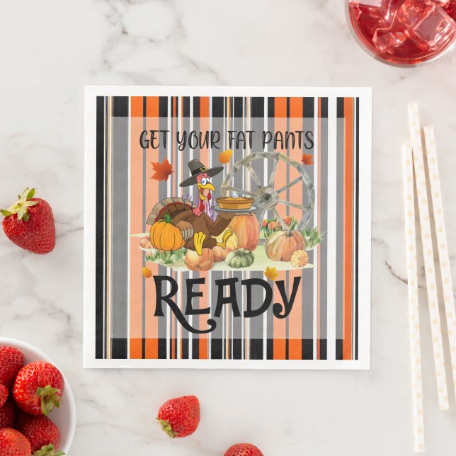 Serviette En Papier Automne belle collection moderne Thanksgiving (En situation)