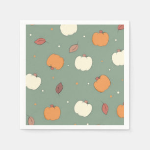 Serviette En Papier Automne Citrouille