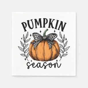 Serviette En Papier Automne Citrouille saison papier Napkin