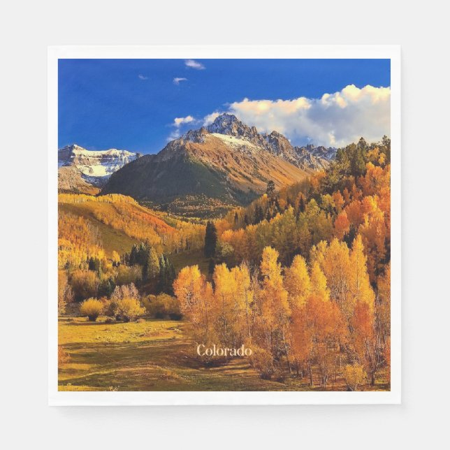Serviette En Papier Automne dans le Colorado (Devant)