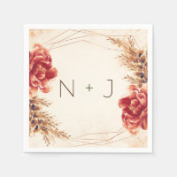 Automne Épice d'automne Floral Aquarelle Mariage