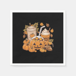 Serviette En Papier Automne Famille Halloween Thanksgiving mignon Auto