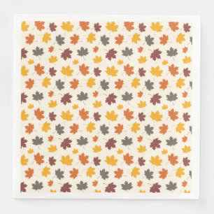Serviette En Papier Automne Feuilles en chute