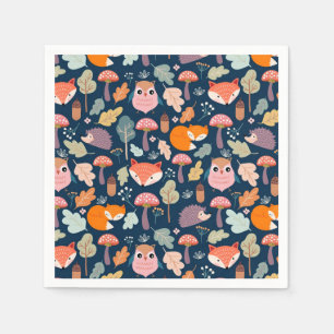 Serviette En Papier Automne/Forêt