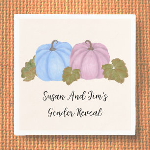 Serviette En Papier Automne Genre Révéler Petit Thème Citrouille Servi
