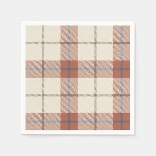 Serviette En Papier Autumental Plaid