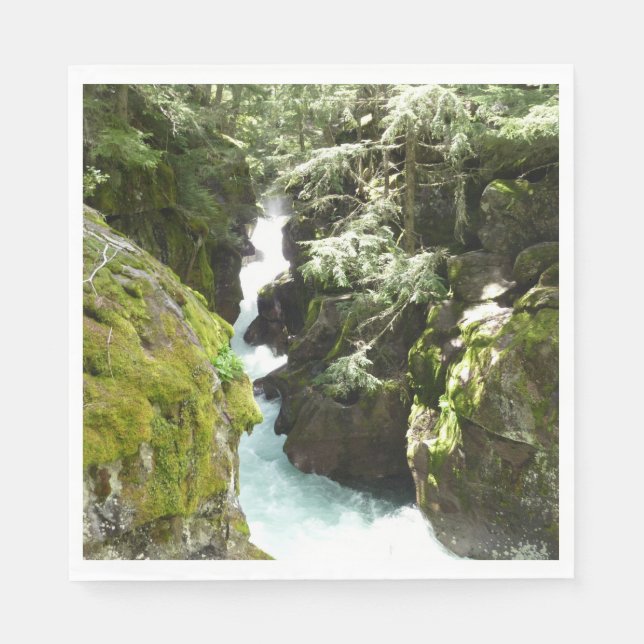 Serviette En Papier Avalanche Gorge II at Glacier National Park (Devant)