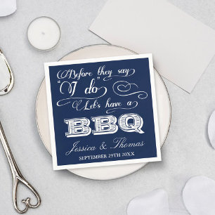 Serviette En Papier Avant Qu'Ils Disent Que Je Fais Un BBQ ! -Bleu Mar