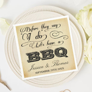 Serviette En Papier Avant Qu'Ils Disent Que Je Fais Un BBQ ! - VINTAGE
