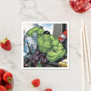 Serviette En Papier Avengers Classiques Hulk Charge
